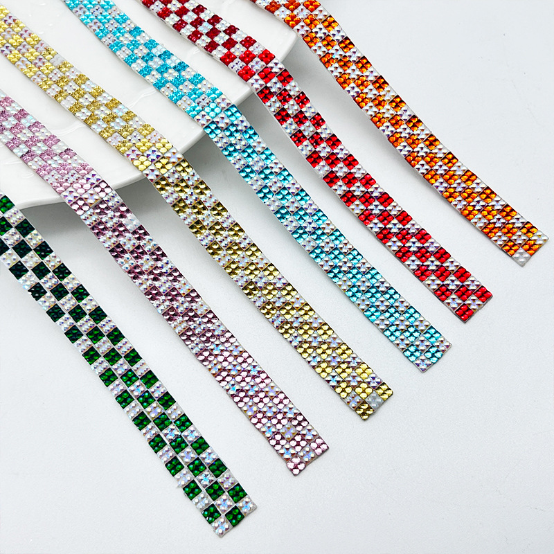 Self-Adhesive Rhinestone Strip - Embellishment Glue Craft ulasan dan harga