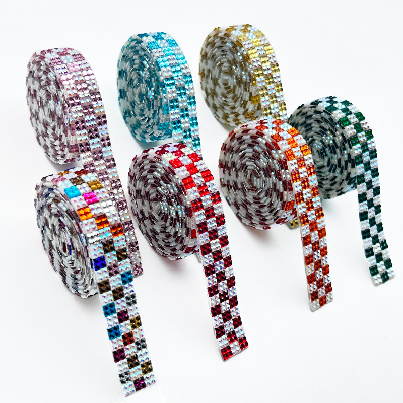 Self-Adhesive Rhinestone Strip - Embellishment Glue Craft ulasan dan harga