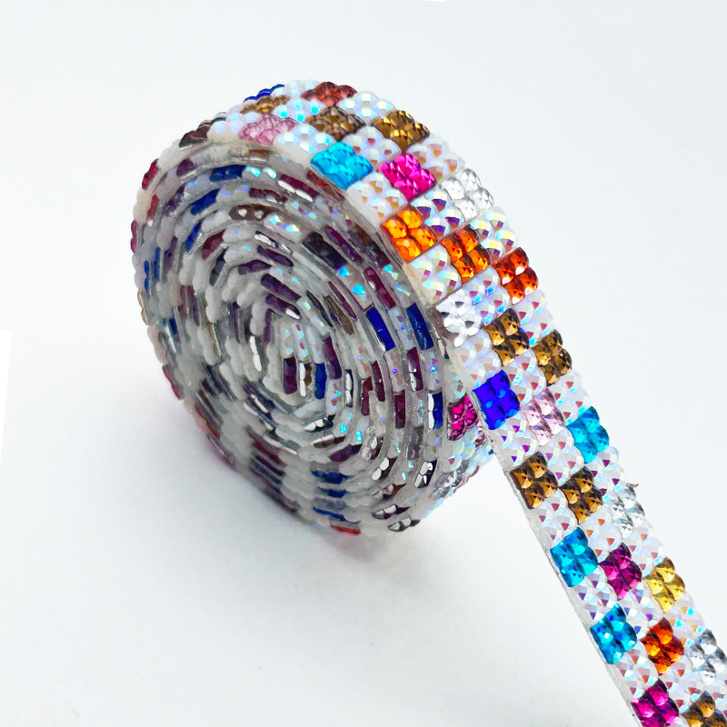 Self-Adhesive Rhinestone Strip - Embellishment Glue Craft ulasan dan harga