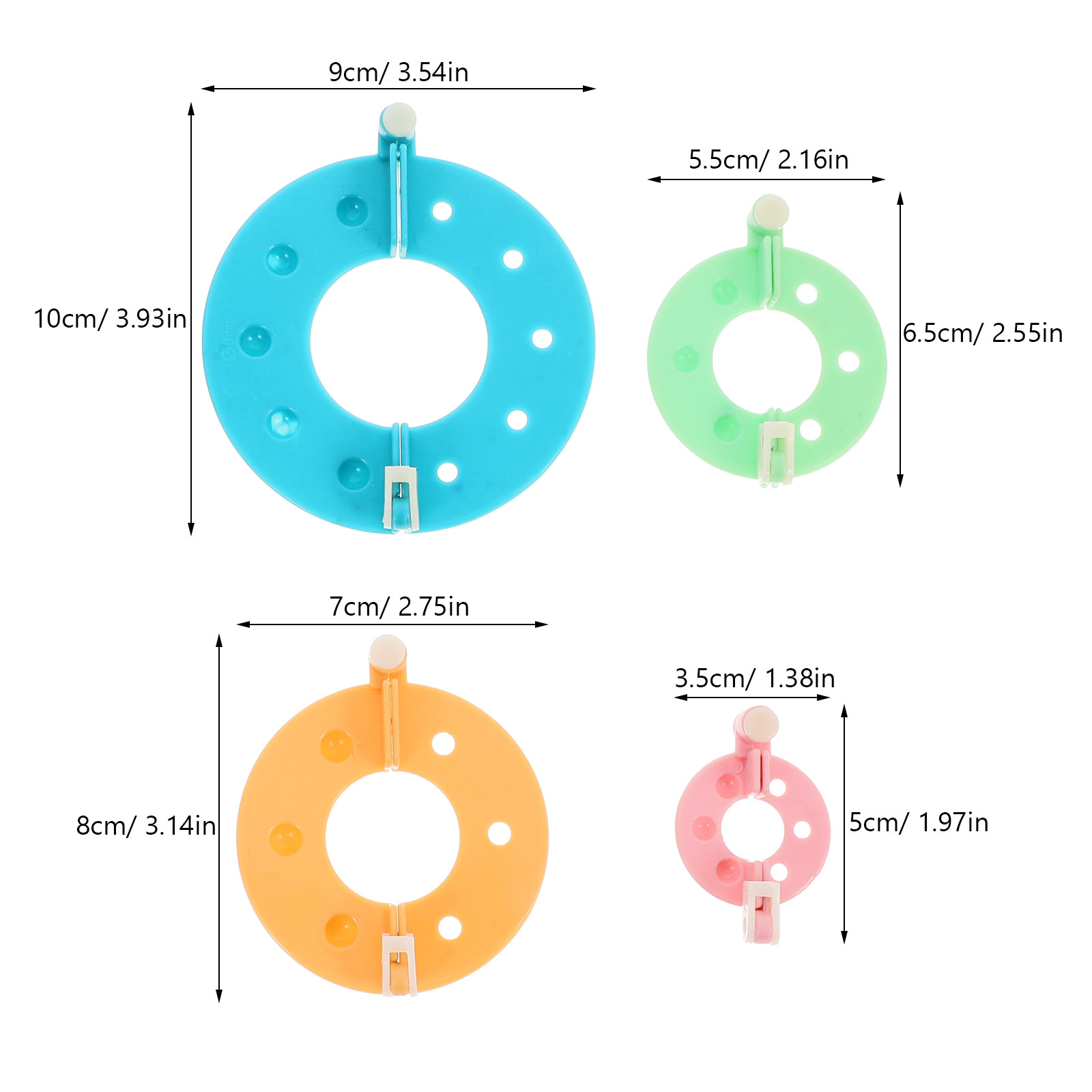 1Set Reusable Plastic Pompom M - Pom Pom Maker Tool ulasan dan harga