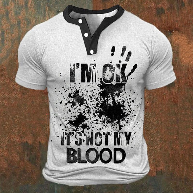 Funny 3D Letter Print Men's He - Embellish Knit ulasan dan harga