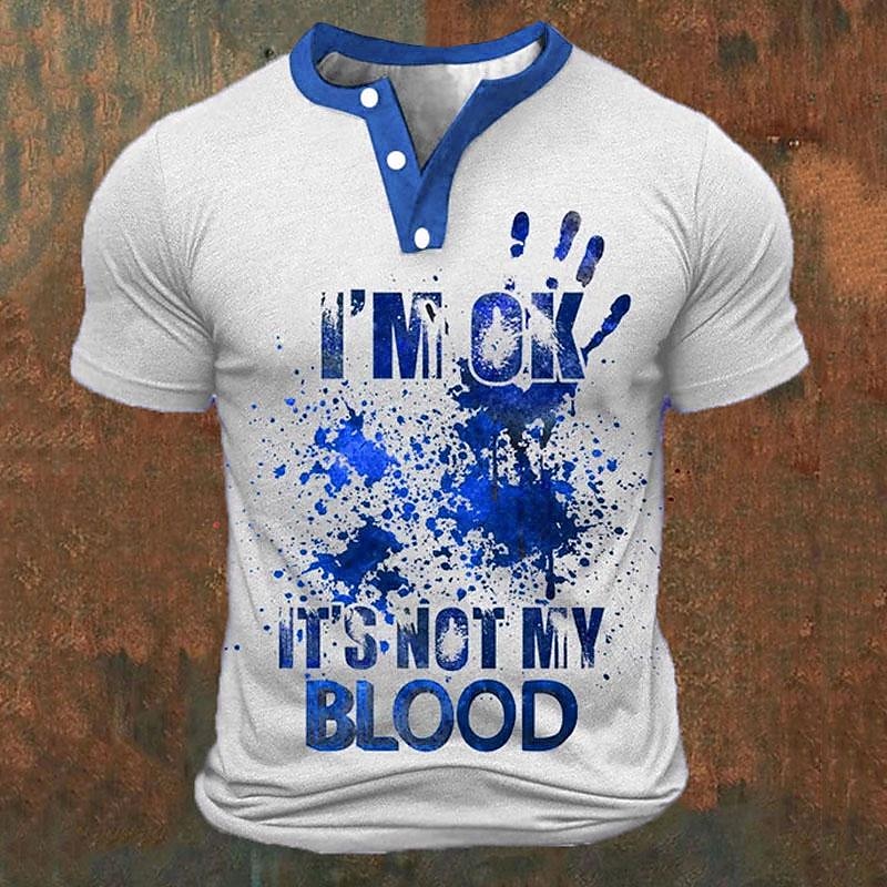 Funny 3D Letter Print Men's He - Embellish Knit ulasan dan harga