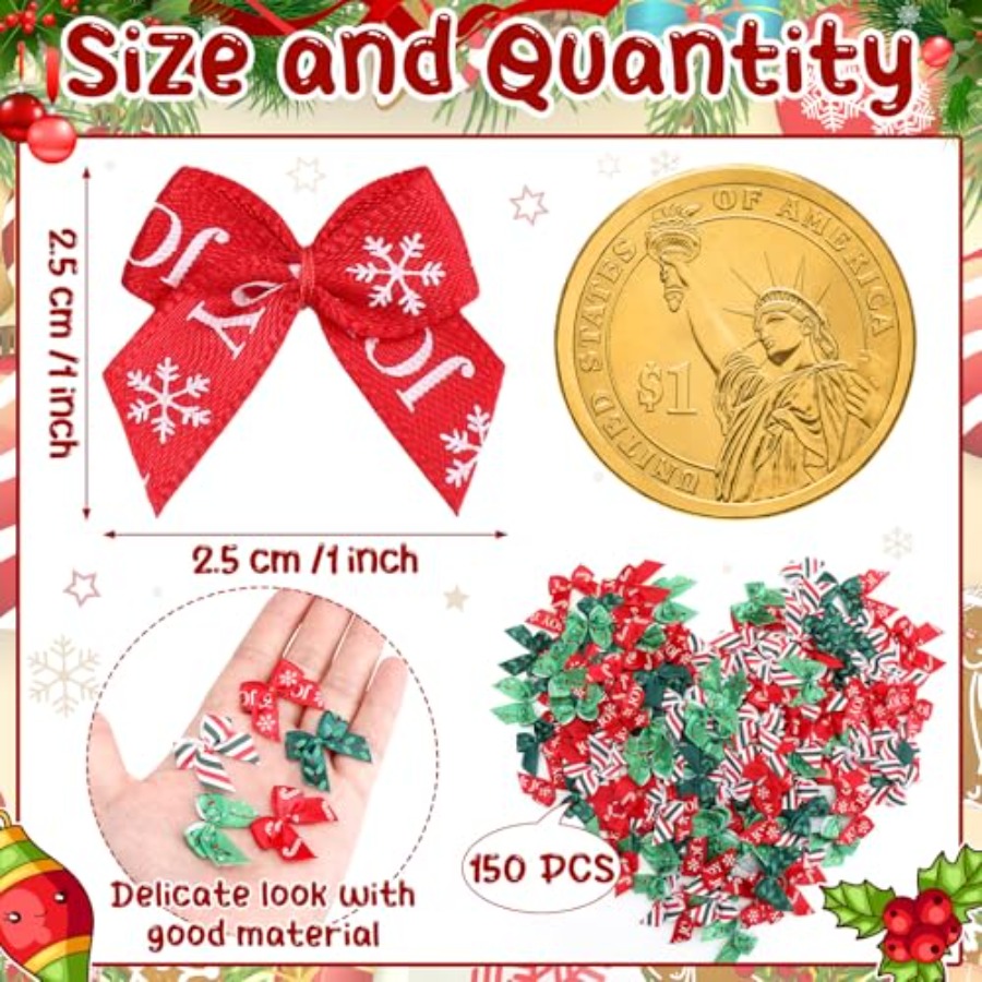 150 Pcs Summer Christmas Mini  - Christmas Craft Embellishment ulasan dan harga