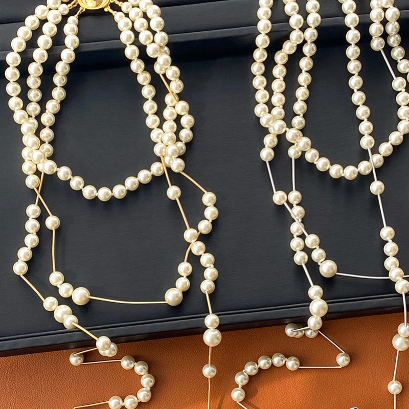 Hot Europe Designer Pearl Gold - Pearl Trim Chain ulasan dan harga