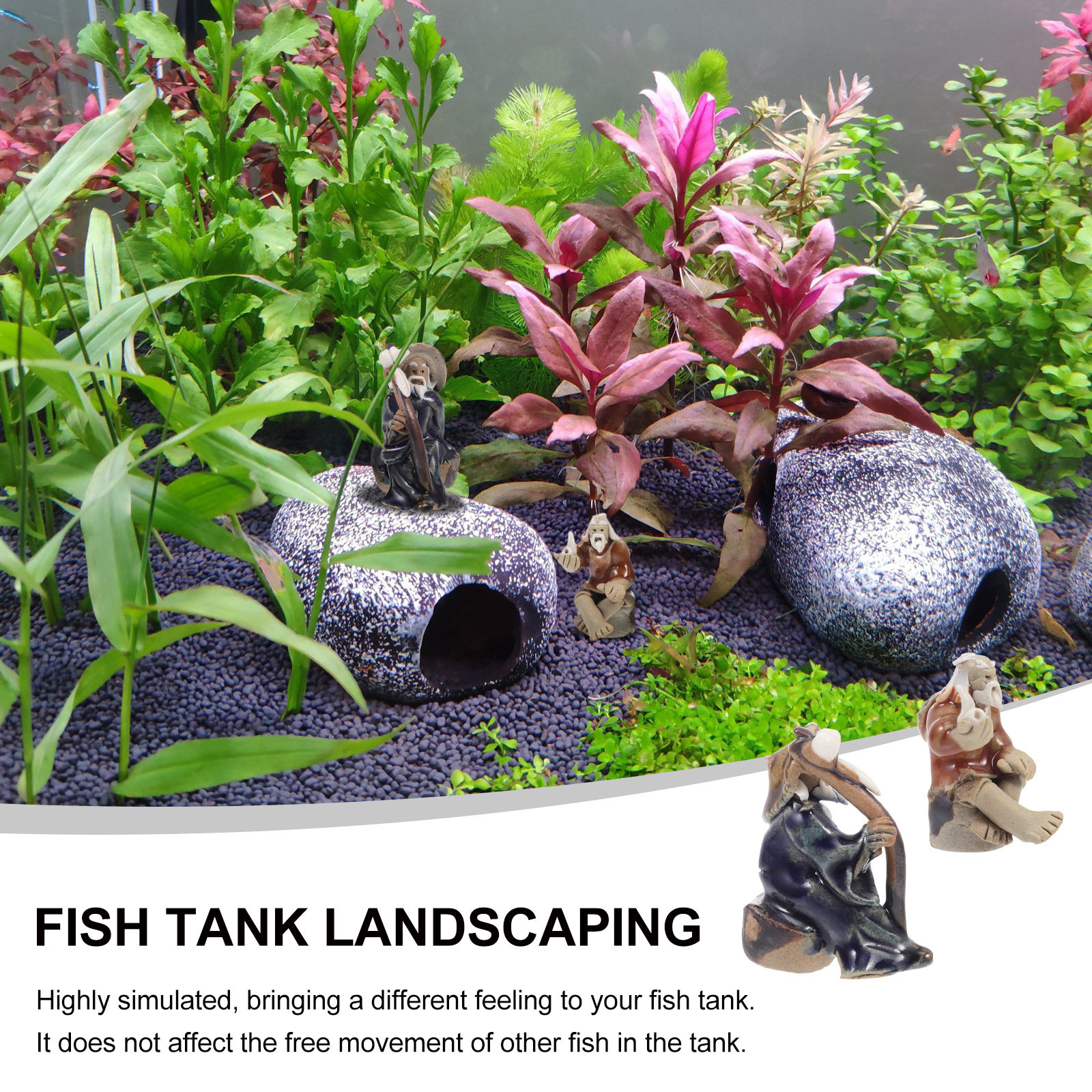 2Pcs Shiwon Folk Ceramic Fish  - Craft Embellishments ulasan dan harga