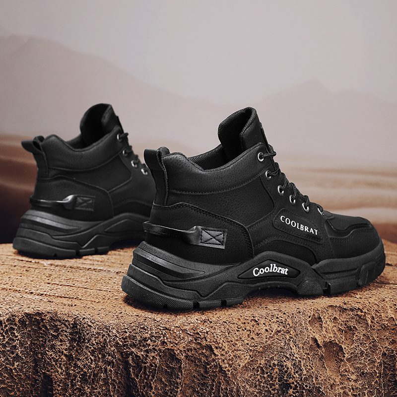 Men High Top Chunky Platform W - Guipure Lace Panel ulasan dan harga