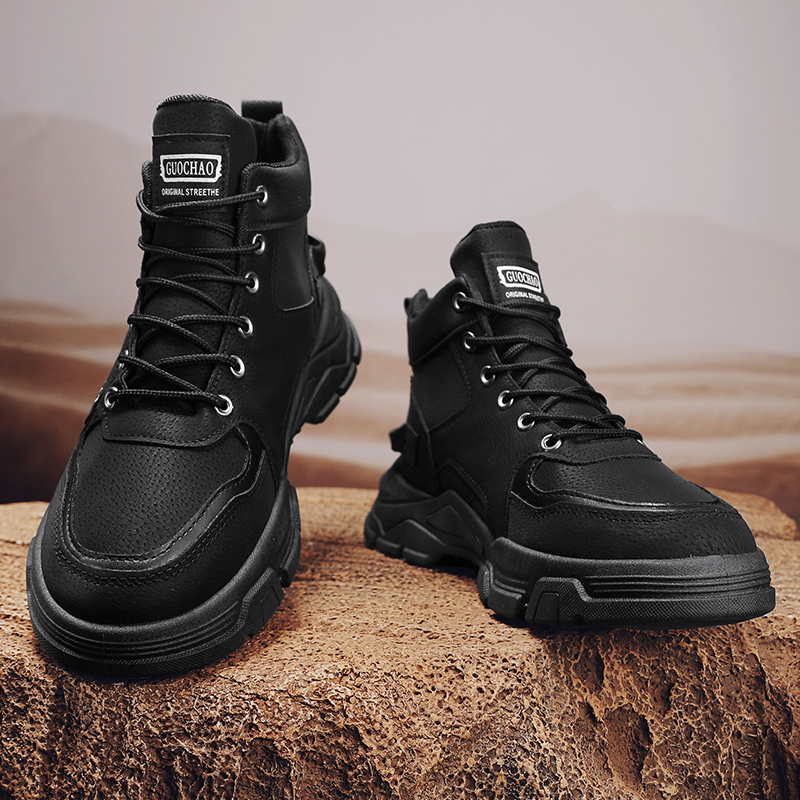 Men High Top Chunky Platform W - Guipure Lace Panel ulasan dan harga