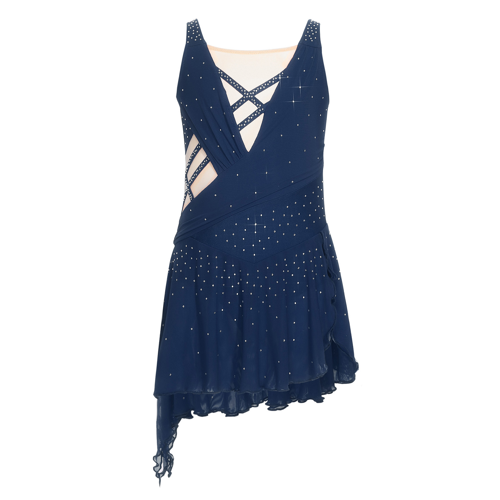 Kids Girls Lyrical Ballet Danc - Rhinestone Banding Trim ulasan dan harga