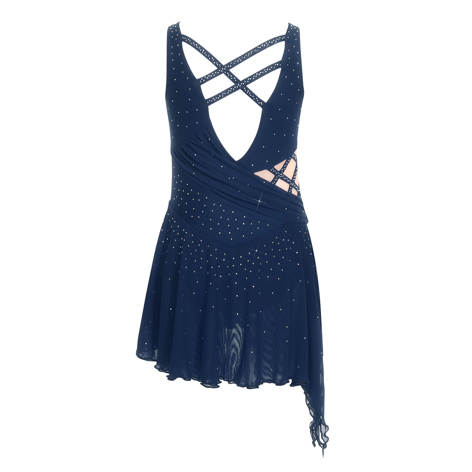 Kids Girls Lyrical Ballet Danc - Rhinestone Banding Trim ulasan dan harga