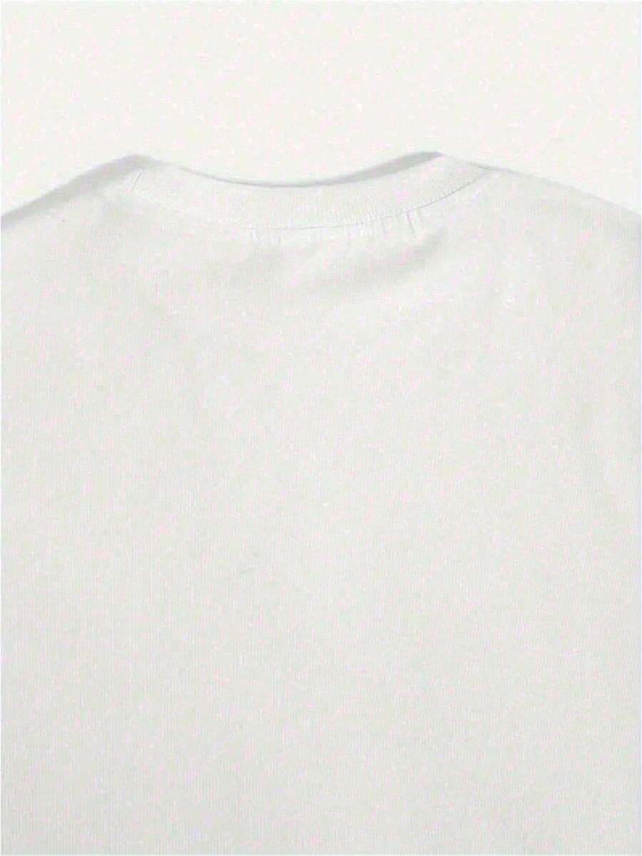 White Womens Round Neck Tee Fe - Embellish Knit ulasan dan harga