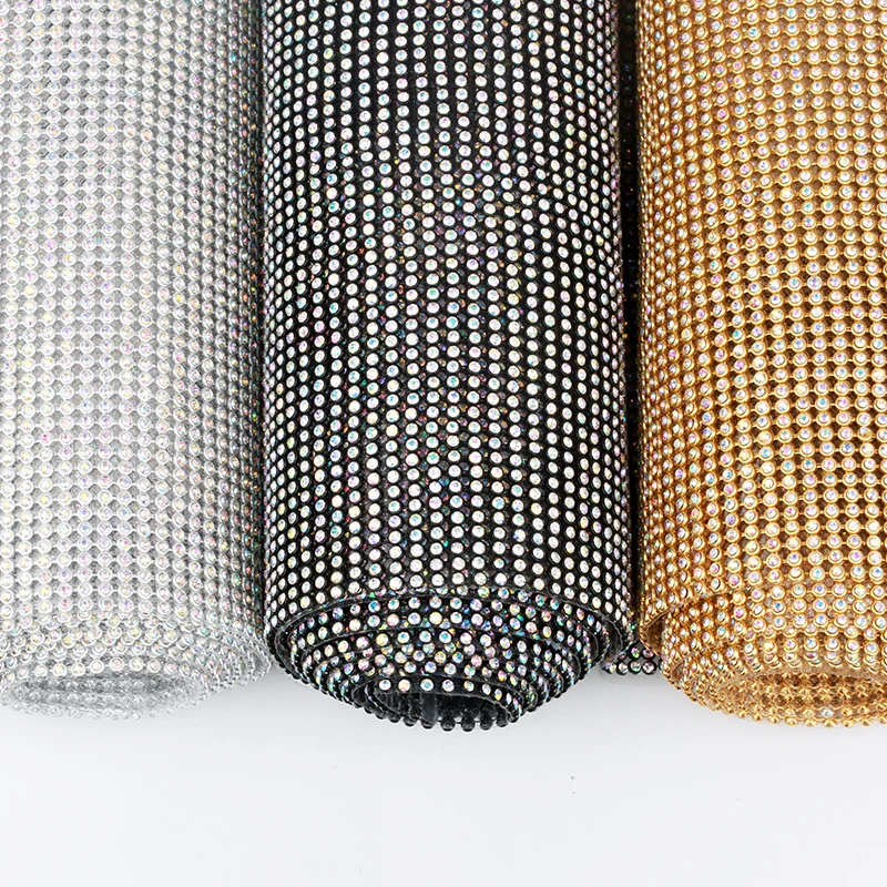 45x60cm Hotfix Gold/Sliver/Bla - Hotfix Rhinestone Sheet ulasan dan harga